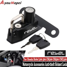 Motorcycle Accessories Helmet Lock For HONDA Rebel CMX 300 500 1100 2017-2024