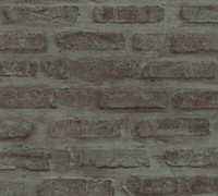 New Walls Vliestapete Steinmauer Dunkelgrau Schwarz 37422-3 (3,23€/1Qm)