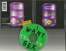 INDUSTRIAL STRENGTH Cleaner 6TRX UNRELEASED TRX USA CD single GEORGE MICHAEL TRK