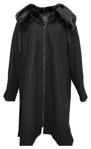 Isaac Mizrahi Curly Faux Fur Coat Fawn | eBay