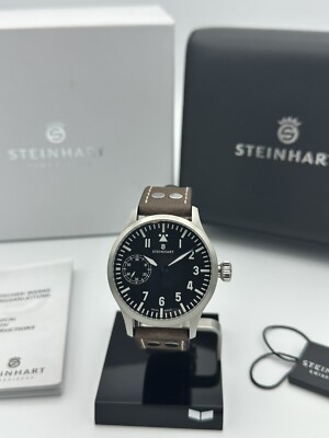 Steinhart B-Uhr 44 Handwind Swiss Unitas 6497 Stainless Steel