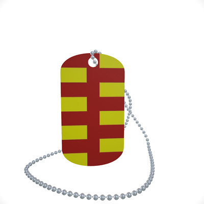 Dog Tag Flagge Fahne Northumberland County Erkennungsmarke Alu 30 x 50 mm