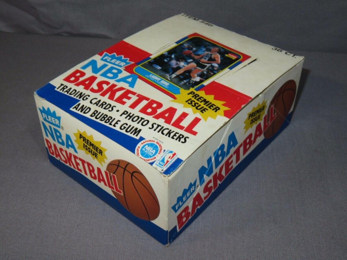 1986-87 Fleer Basketball Empty WAX PACK BOX & all 36 1986-87 Fleer Basketball Empty WAX PACK BOX & all 36