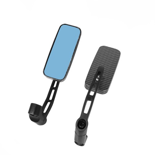 Universal Motorcycle Rectangle Rearview Mirrors Fit For Harley 8/10mm Handlebar - Picture 7 of 12