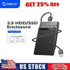 ORICO 2.5" SATA Hard Drive Disk USB3.0 HDD SSD Enclosure External Laptop Case