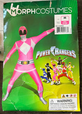 Adult PINK POWER RANGER Morphsuit Women Superhero Costume Skin Suit M Medium