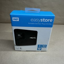 WD Easystore 5TB External USB 3.0 Portable Hard Drive-Black-WDBKUZ0050BBK-WESN