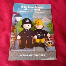 VINTAGE, JEAN GREENHOWE'S KNITTING PATTERN BOOKLET.....MASCOT DOLLS
