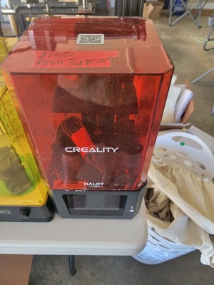 CREALITY HALOT ONE Resin 3D Printer, orange, good condition, used couple times