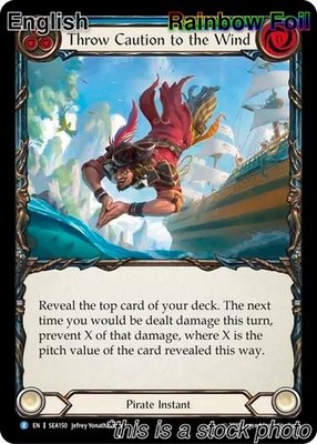 Throw Caution to the Wind [Rainbow Foil NM - High Seas SEA150]