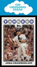 Joba Chamberlain 2008 Topps #596 New York Yankees Baseball Card
