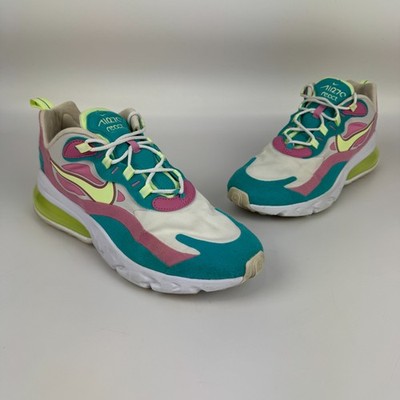 Nike Air Max 270 React Womens Size 10 Pastel Barely Volt Shoes CW7015 100 *Read