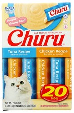 Inaba Churu Cat Treat Tuna And Chicken Variety 20 Tubes Treats