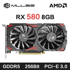 AMD RX 580 8GB 2048SP Gaming Graphics Card GDDR5 256Bit PCI-E 3.0 �16 8Pin Radeo