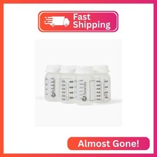 Ameda Breastmilk Storage Bottles with Lock-Tight Cap  4.4 Ounce Breast Milk Sto