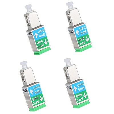 4 Pack SC/UPC Male to SC/APC Female Fiber Optic Adapter Singlemode Hybrid
