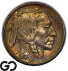 1919-S Buffalo Nickel *Key Date*, Bullet Rainbow Album Toner, BU++