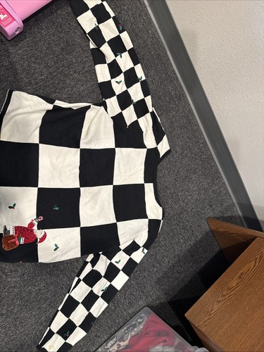 Vintage Marisa Christina Damen 2002 Weihnachtsmann karierter Weihnachtspullover Gr. 2x - Bild 12 von 16