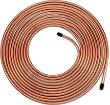 MuHize 3/16 Rear Brake Line - Upgraded 25Ft Copper-Coated Steel Brake Line Kit