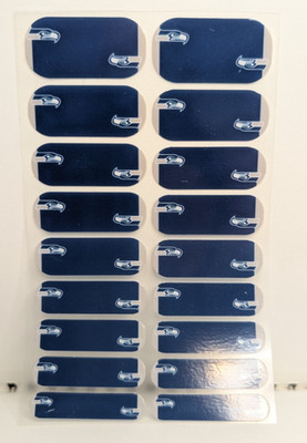 Jamberry Nail Wrap - NFL Seahawks Football Symbol - Full Sheet