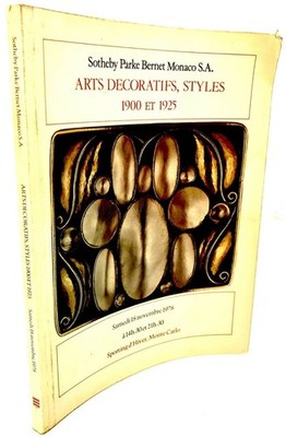Sotheby s Katalog DEKORATIVE KUNST, STILE 1900 UND 1925 [Monte Carlo 1978]