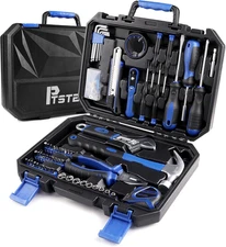 128-Piece Tool Set for DIY, Home Repairs & Auto Maintenance with Toolbox Case