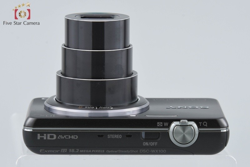 SONY Cyber-shot DSC-WX100 Black 18.2 MP Digital Camera [Multiple