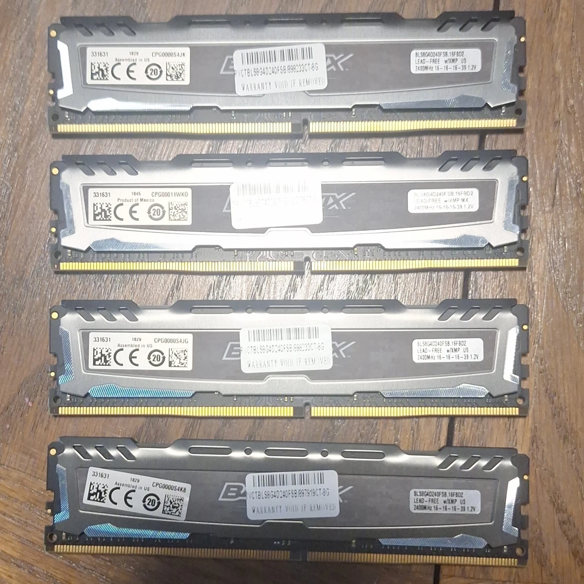 Ballistix Computer PC4-19200 (DDR4-2400) Bus Speed Memory (RAM