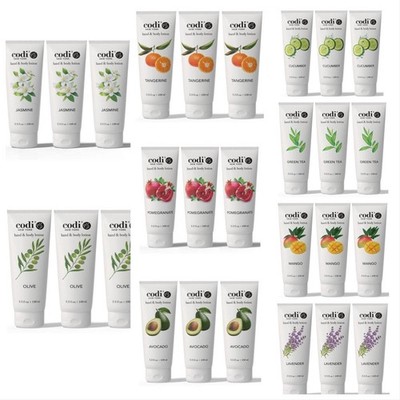 CODI HAND $ BODY LOTION 3.3OZ/100ML PACK OF 3 TUBES, PICK ANY SCENT