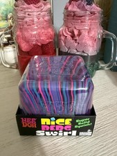 NeeDoh Nice Berg Swirl XL Giant Nee Doh Squishy Swirl Cube Purple Pink Blue