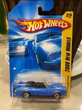 2008 Hot Wheels #29 New Models 29/40 '70 PONTIAC GTO Blue Variation w/Chrome5Sp
