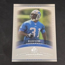 2003 SP Avon Cobourne Lions 0119/1200 Rookie Football Card #154. rookie card picture