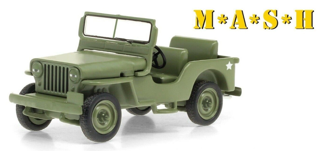Jeep Willys CJ-2A 1949 Greenlight pour diorama militaire vintage MASH