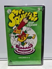 Mr Squiggle and Friends "Bandywallop" VHS ABC Kids 1989 Clamshell