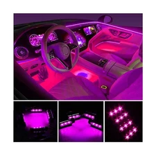 Car LED Strip Light, EJ's SUPER CAR 4pcs 36 LED Car Interior Lights Under Das...
