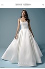 Maggie Sottero Selena Ivory Plain A line Wedding Dress