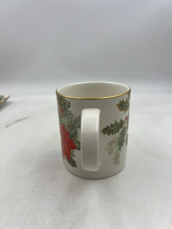 Taza plato ensalada cena Mikasa Holiday Bloom CX050 3 piezas Foto 4 de 4