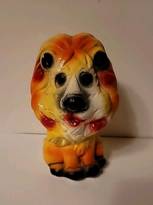 Vintage Solid Chalk LION Figurine Figure Carnival Prize Coin Slot Unpunched