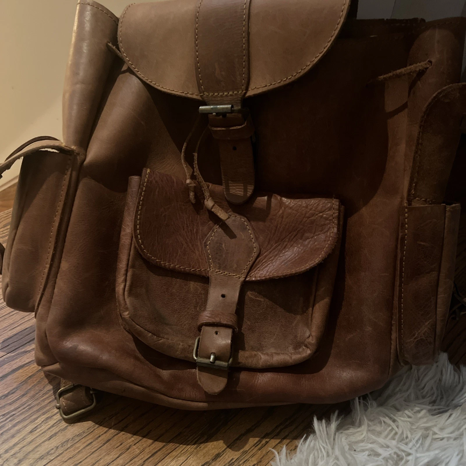 Bag Vintage Leather Backpack Rucksack Travel Brown Broken In!!!
Opens in a new window or tab