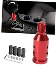 YAKEFLY Universal Gear Shift Knob Adapter,Aluminum Alloy Automatic Shifter Red