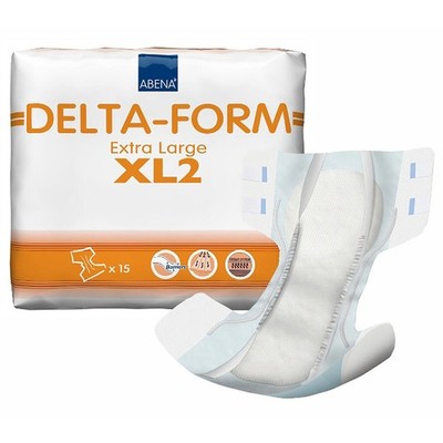Abena North America Abena Delta-Form XL2 Incontinence Brief, Extra Large (60/CS)