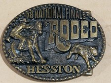 Vintage 1978 Hesston Fourth Edition Collectors Buckle