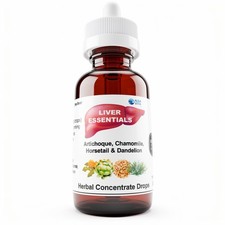 Higado Limpio Saludable Remedio Herbal Gotas Alcachofa Cola de Caballo Natural