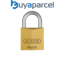 Image of ABUS 11403 65/25mm Brass Padlock Keyed Alike 6253 ABUKA11403