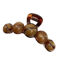 Brown Pearl Large Hair Claw Clips For Women Acrylic Elegant Accessories Jaw