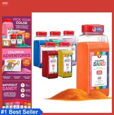 Colored Sand for Crafts 12 Pack 6 Assorted Colors 3 lb Fine Sensory Play Art