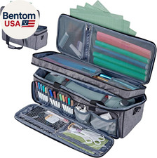 Double Layer Carrying Case with Mat Pocket for Cricut Maker 4, Explore 4, Multi
