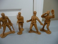 4 Greenbrier International Army Men Tan Action Figures 4"