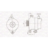 Magneti Marelli Lichtmaschine Generator 90A Passend FüR CitroËN C1 Peugeot 107