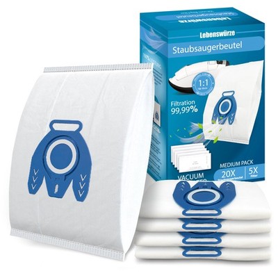 20 Pack 3D Airclean GN Vacuum Bags Compatible with Miele Classic C1, Complete...